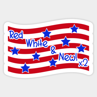 Fourth of July for babies Sticker